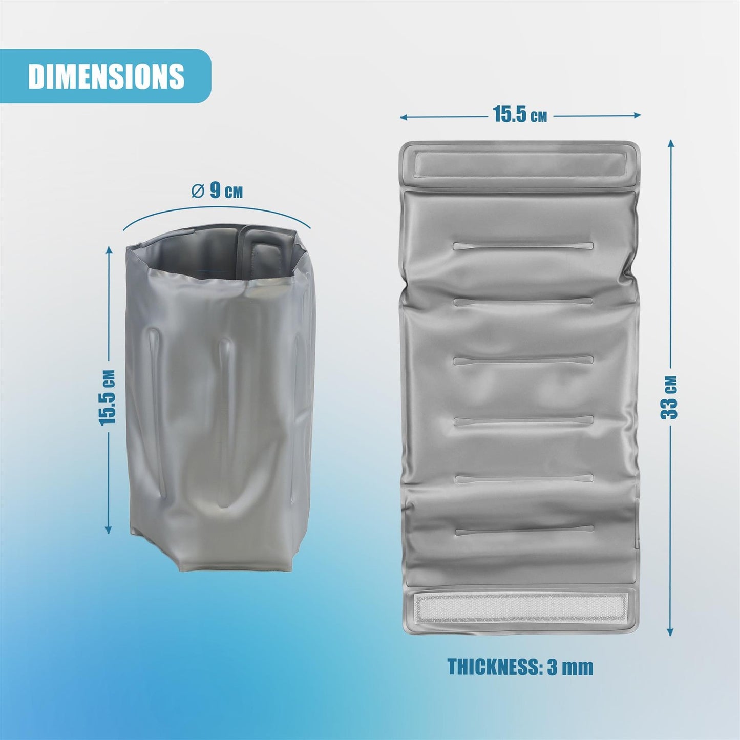 Flexible Ice Pack Cooler Pack for Travel Picnic Camping Bottle Jacket Reusable