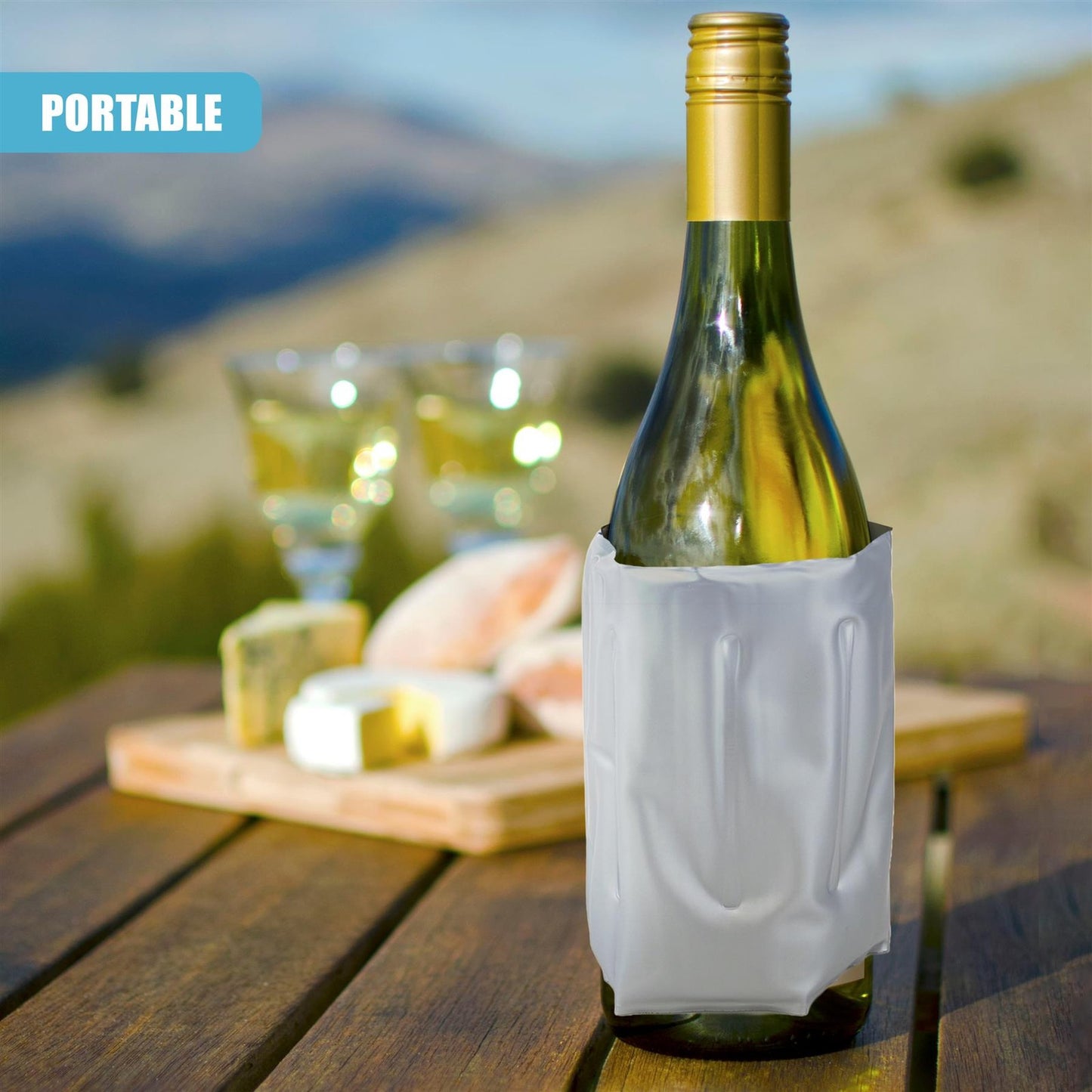 Flexible Ice Pack Cooler Pack for Travel Picnic Camping Bottle Jacket Reusable
