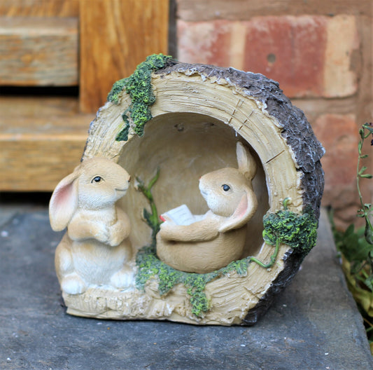 Garden Ornament Solar Powered Decorative Animal Rabbit Bunny Light Up