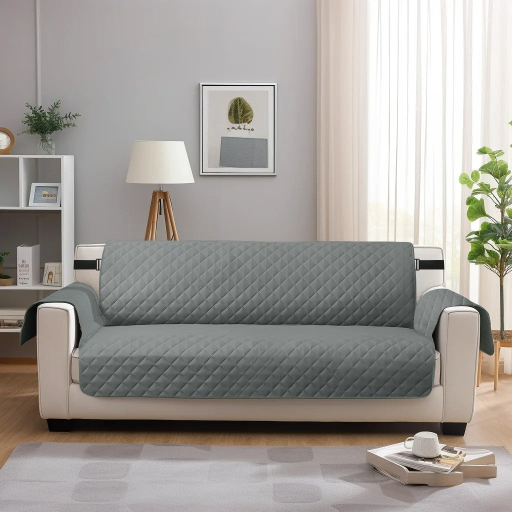 Non Slip Sofa Quilted Slip Covers Water Resistant Pet Protectors 1/2/3 Seater UK