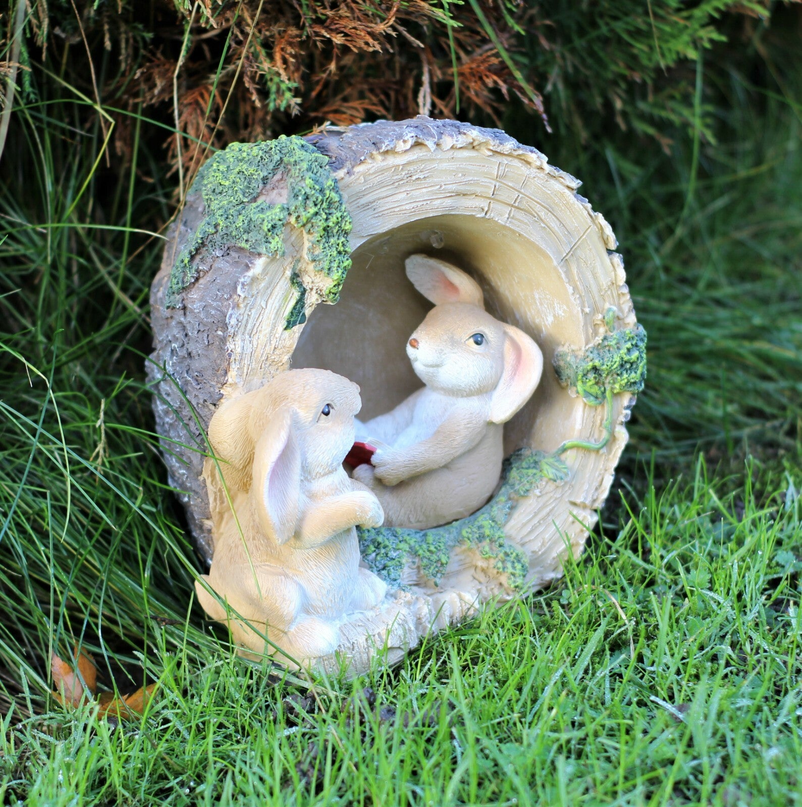 Garden Ornament Solar Powered Decorative Animal Rabbit Bunny Light Up