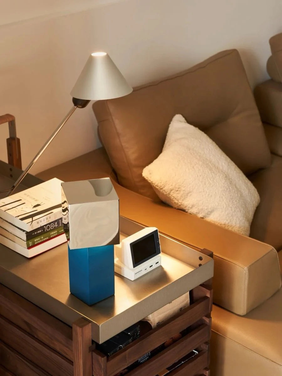 Modern Geometric Memphis Portable Dimmable Lamp - Bauhaus Pivot ATD7 Table Lamp