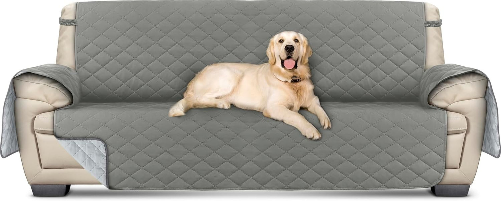 Non Slip Sofa Quilted Slip Covers Water Resistant Pet Protectors 1/2/3 Seater UK