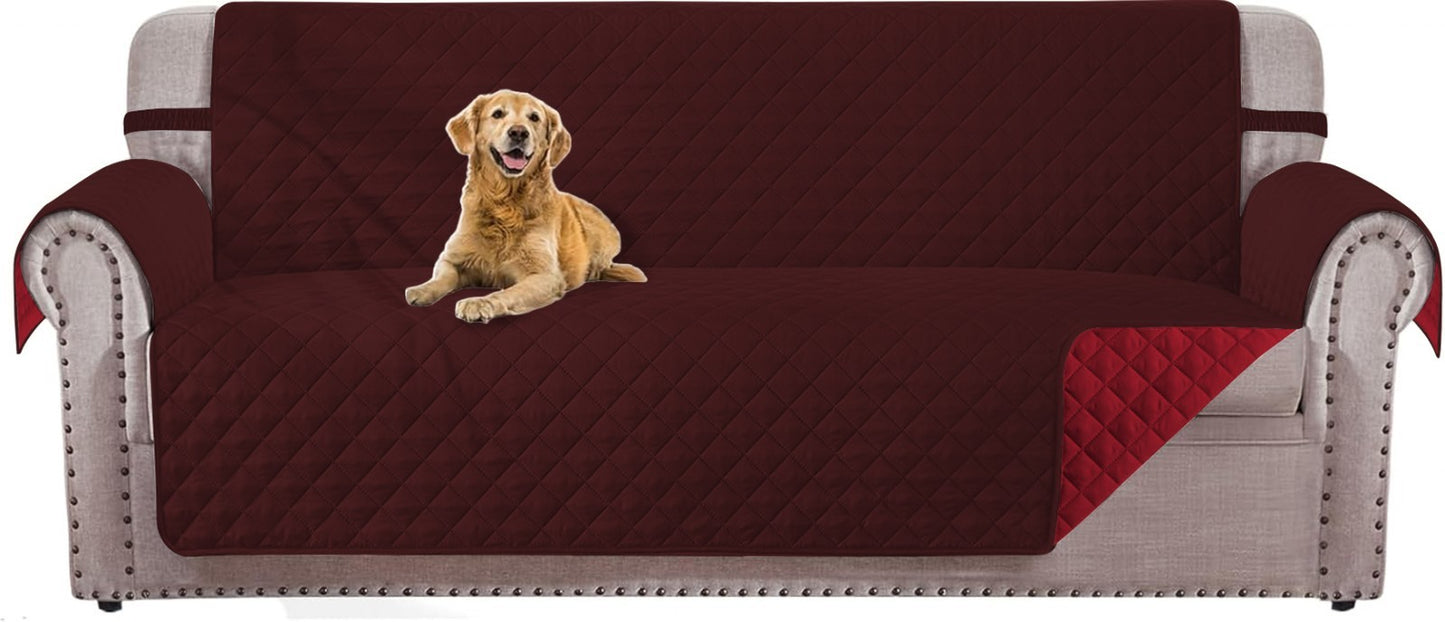 Non Slip Sofa Quilted Slip Covers Water Resistant Pet Protectors 1/2/3 Seater UK